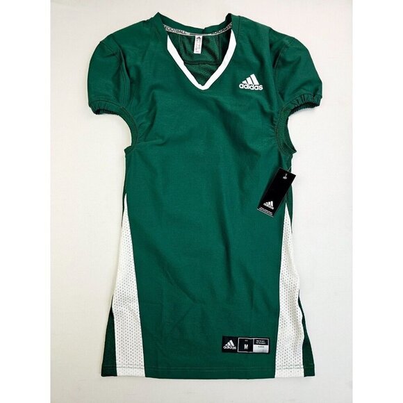 adidas Other - Adidas Size Medium Men's Green V Neck Embroidered Logo Football Jersey NWT